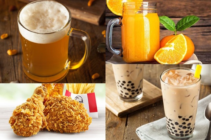 So sánh bia với các loại đồ uống khác