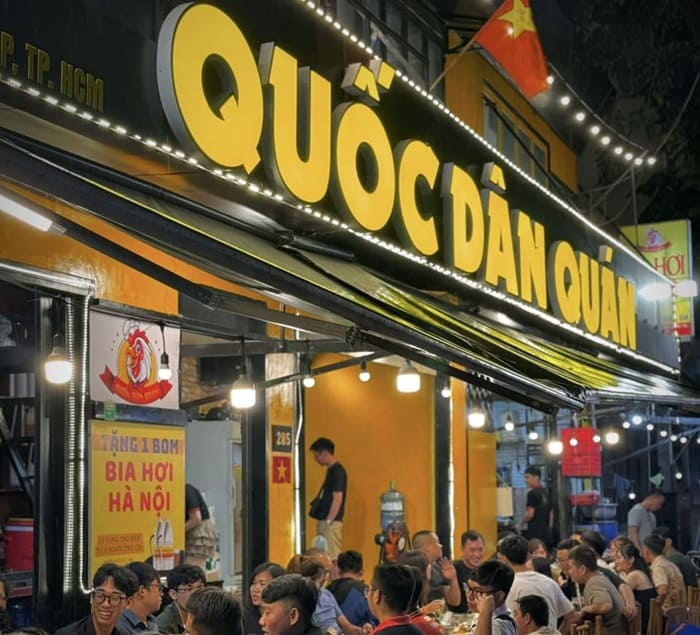 Quốc Dân Quán - Tiệm Bia Hơi Gò Vấp