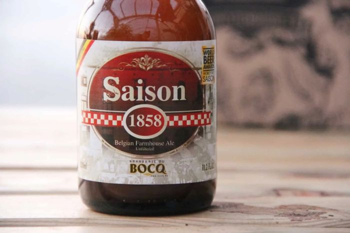 Bia Saison Ale: Khám phá dòng bia Bỉ đặc sắc 1 Bia Saison màu vàng với lớp bọt trắng dày